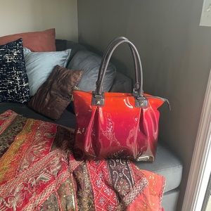 L.A.M.B. Gwen Stefani Red Ombré Leather Manchester